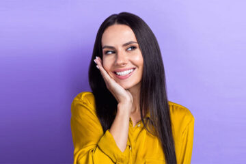 Smiling and relaxed girl ready to try sedation dentistry in Whitby, ON.
