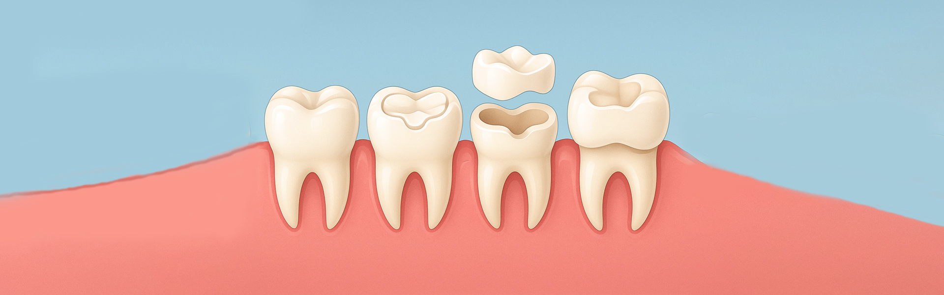 Dental inlay and onlay.
